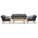 Nafisa Grey 4pcs Outdoor Lounge Set