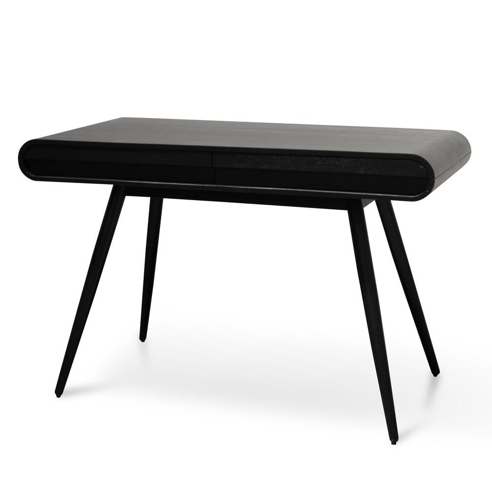 Narrow Wood Console Table - Black 75cm (H)