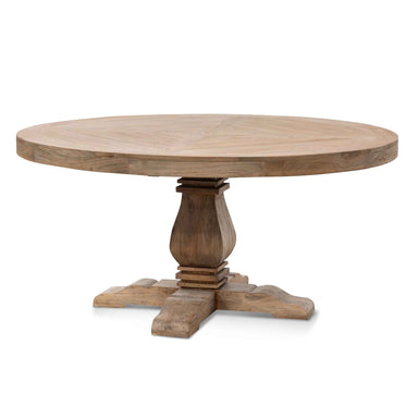 Nena 1.6m Round Dining Table - Natural Top 