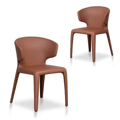  Nestor Dining Chair - Brown (Set of 2)