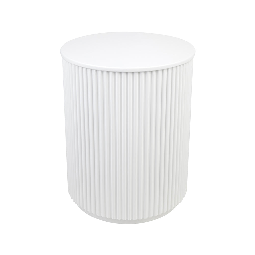 Nomad Round Side Table - White