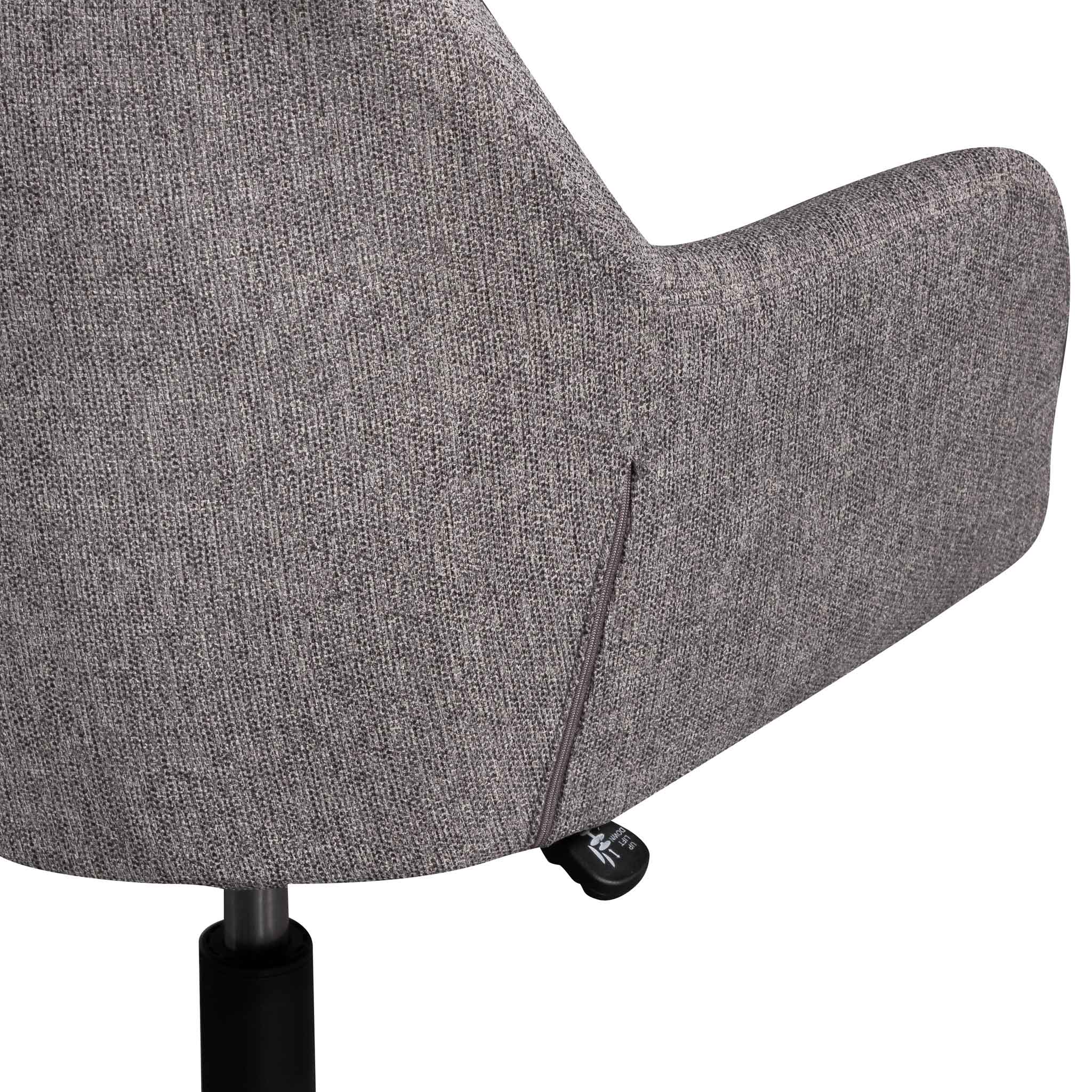 Osian Fabric Office Chair - Lead Grey