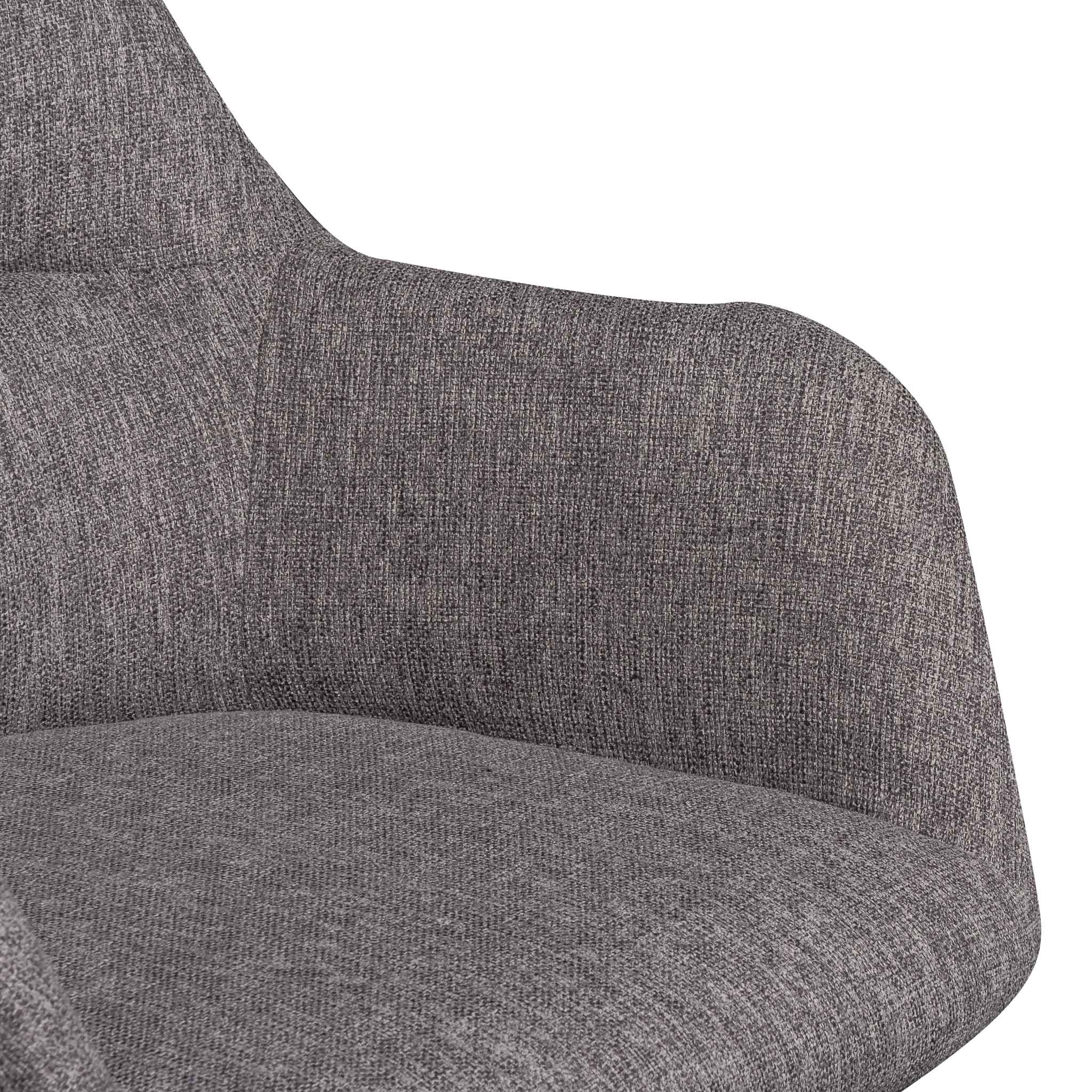 Osian Fabric Office Chair - Lead Grey