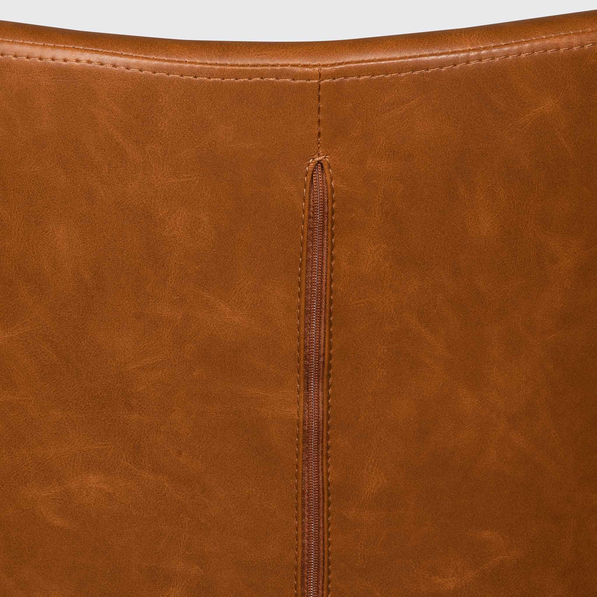 Hester Office Chair - Vintage Tan with Black Base