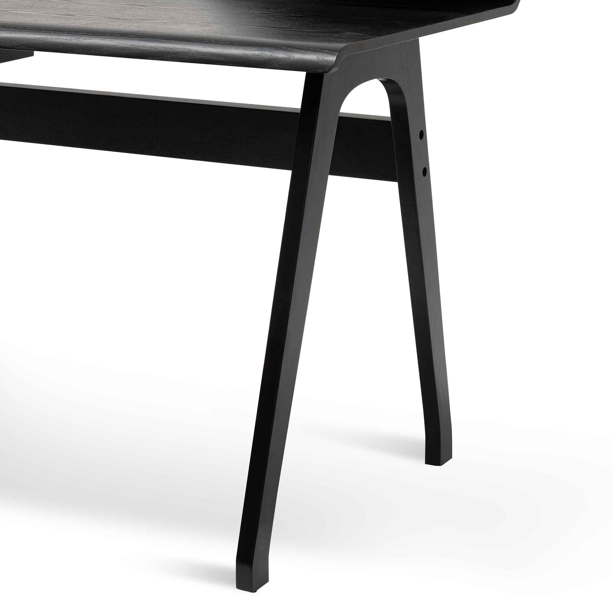 Belinda Wooden Home Office Desk - Black