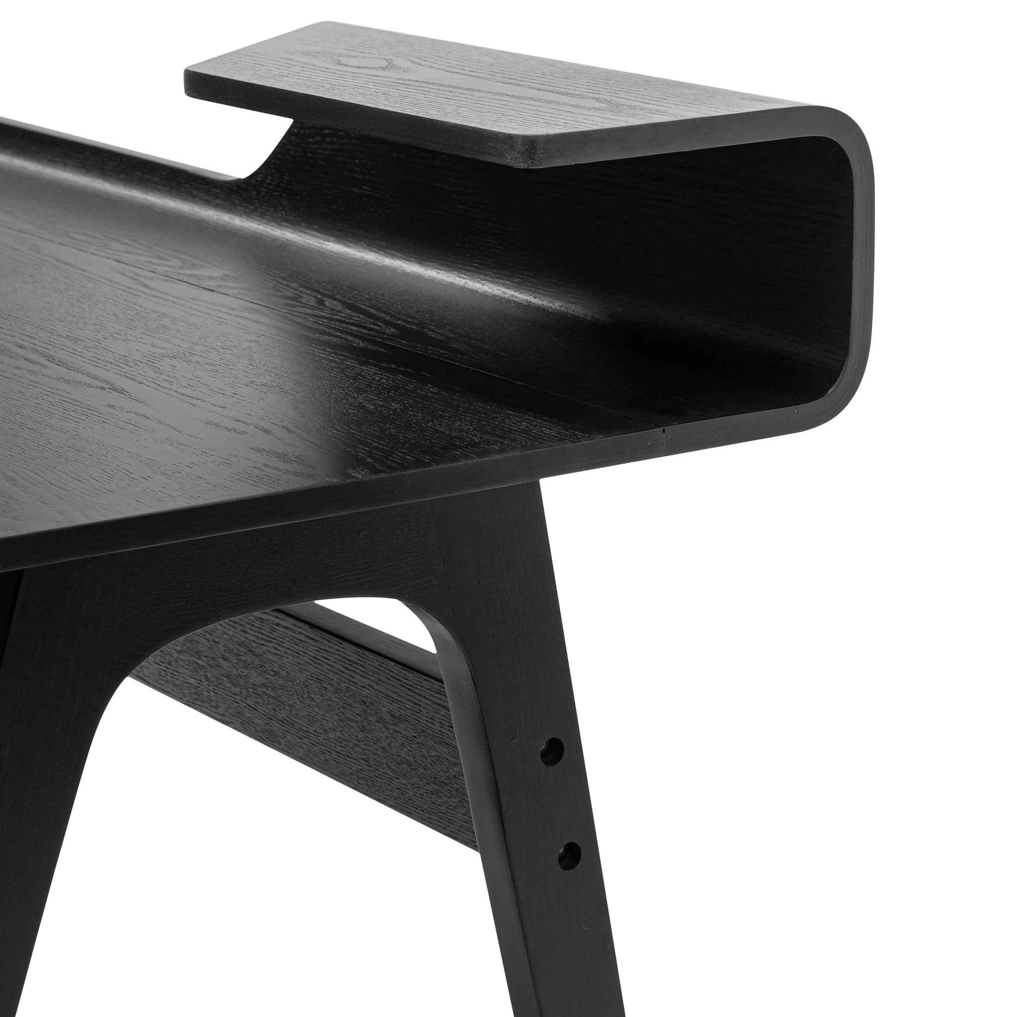 Belinda Wooden Home Office Desk - Black