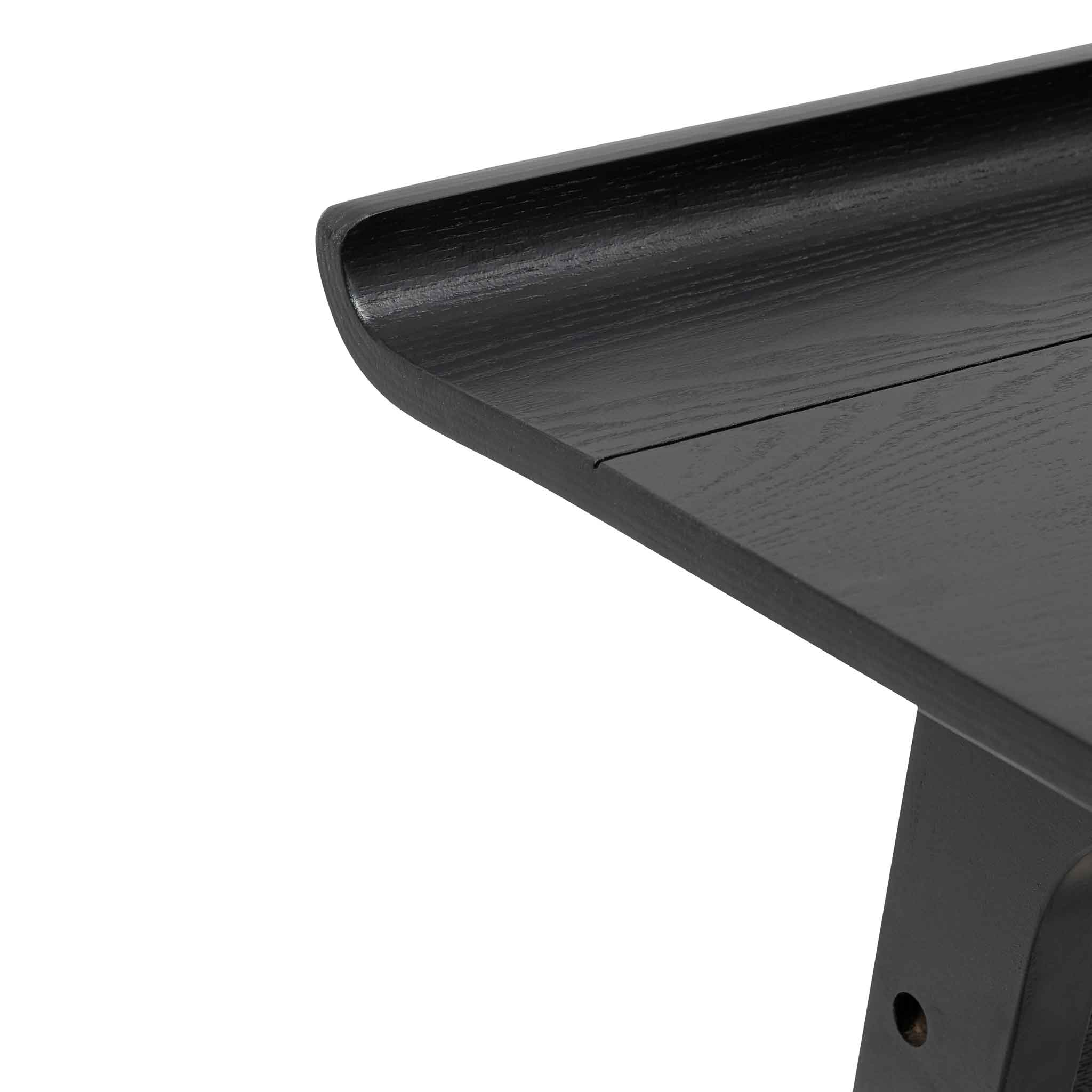 Belinda Wooden Home Office Desk - Black