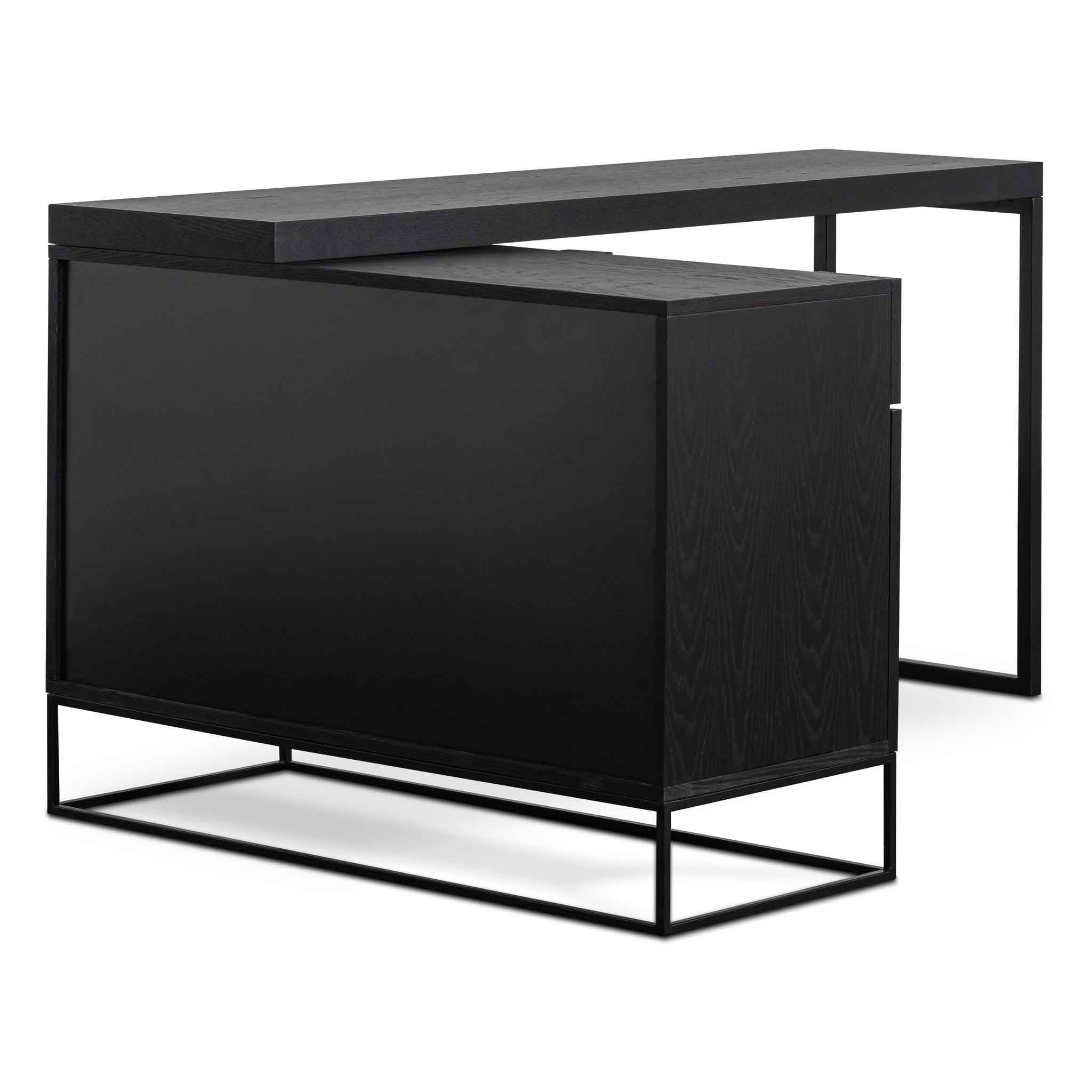 Anwen Extendable Home Office Desk - Black