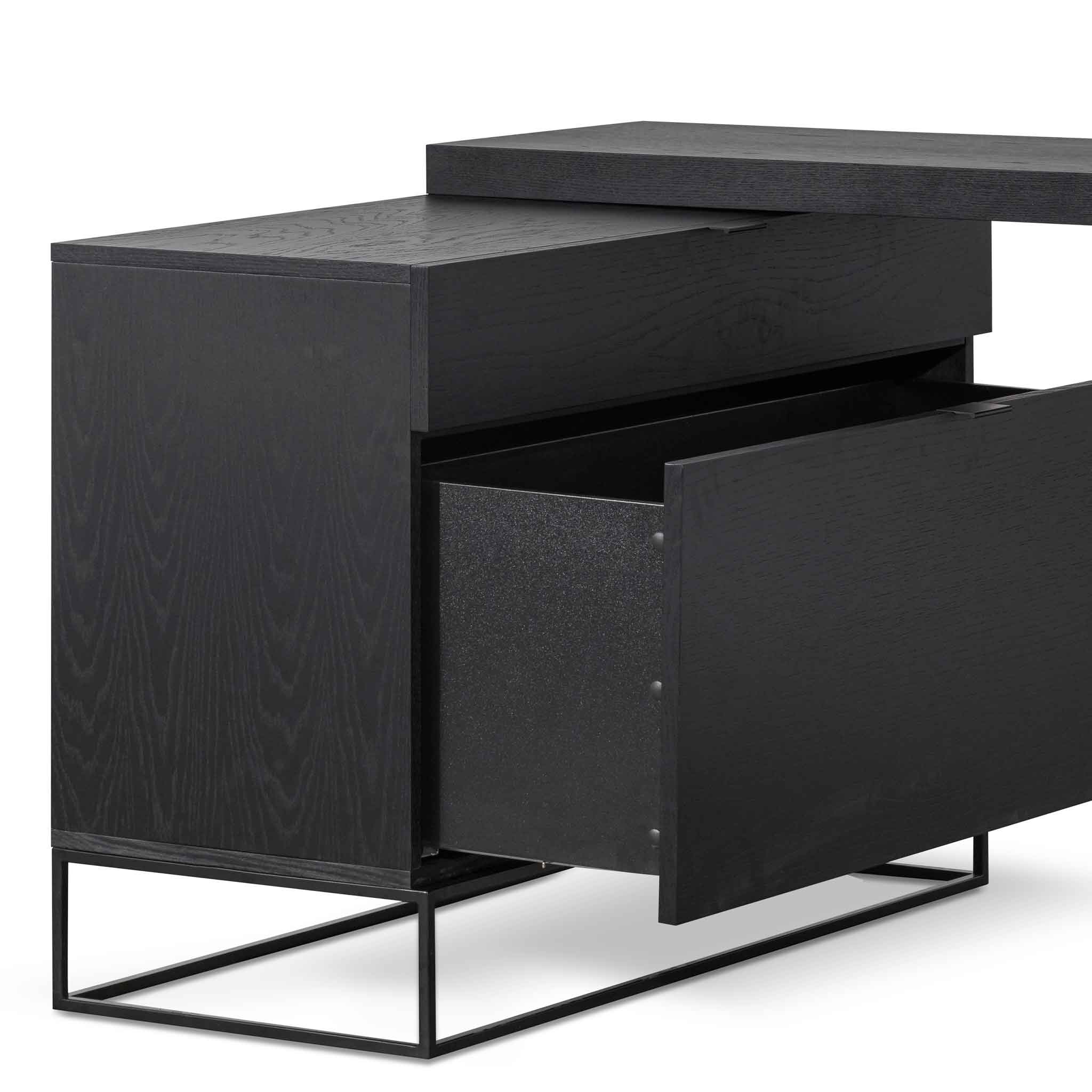 Anwen Extendable Home Office Desk - Black