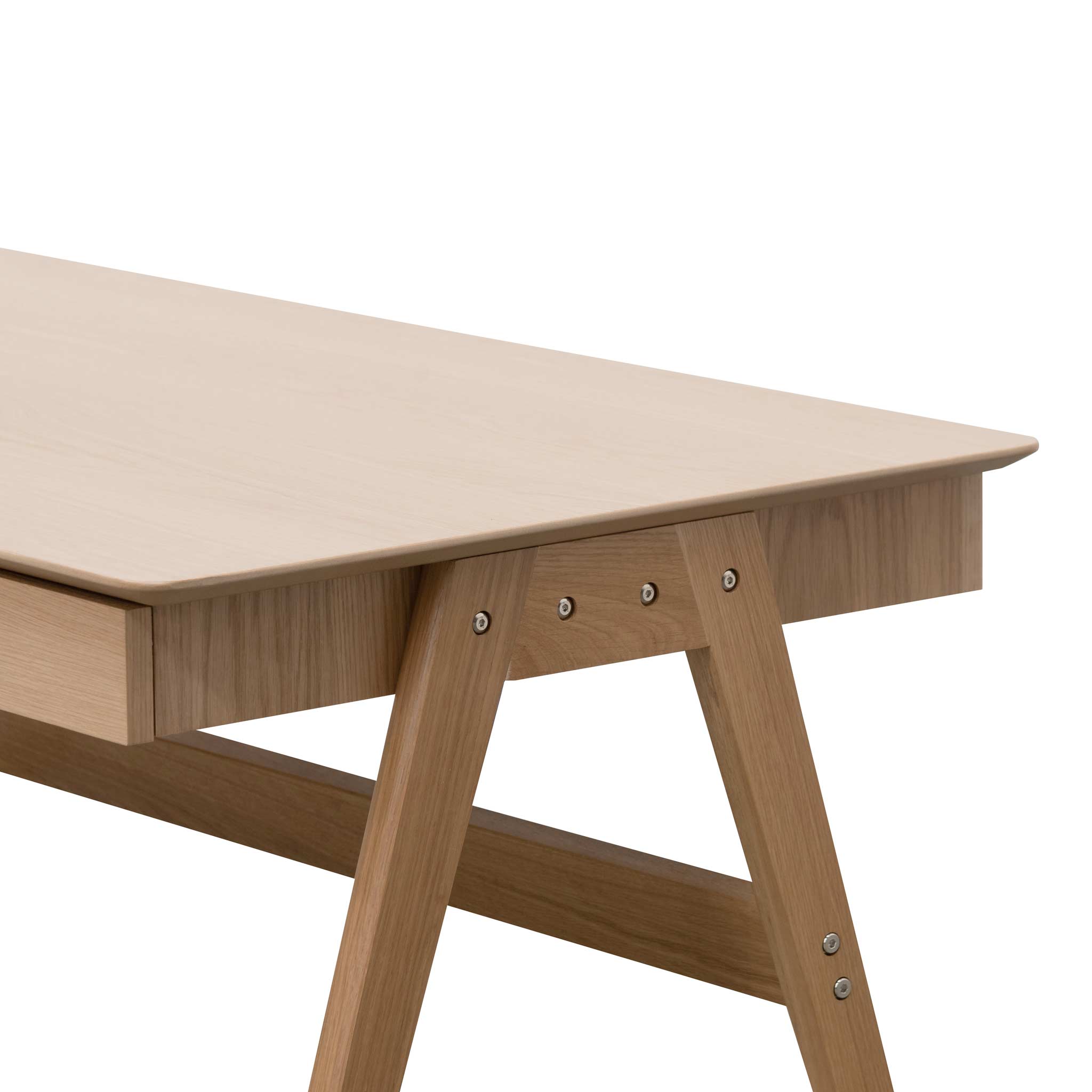 Wooden Office Desk - Natural