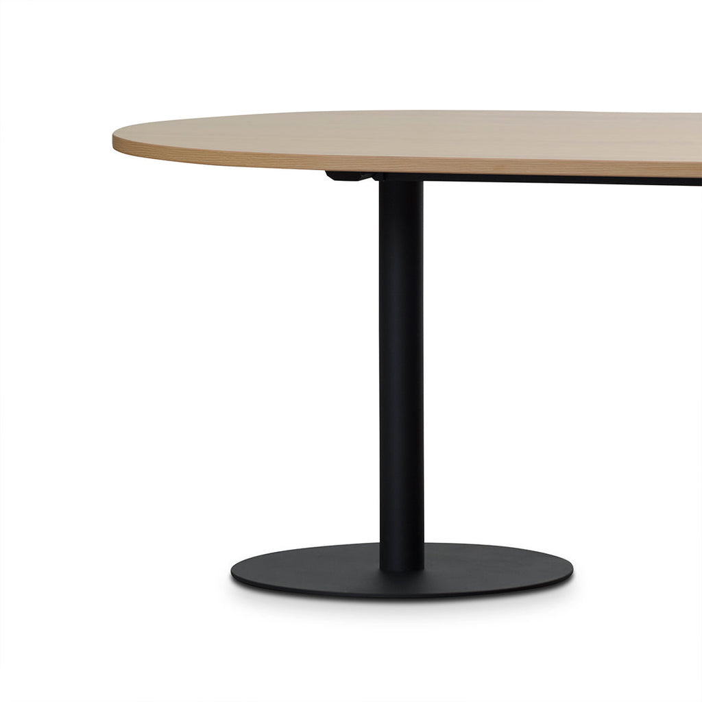 Ripponlea 2.4m Oval Meeting Table - Natural