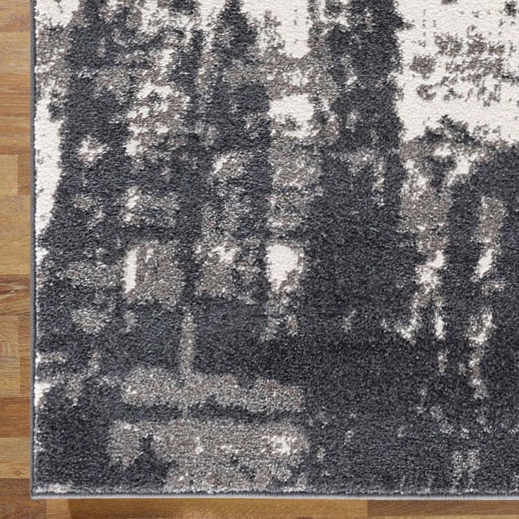Saray Rugs Odessa  Grey Hallway Runner 1907
