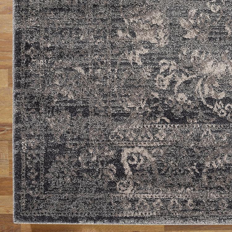 Saray Rugs Odessa  Grey Hallway Runner 1936