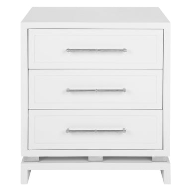 Pearl Bedside Table - Large White