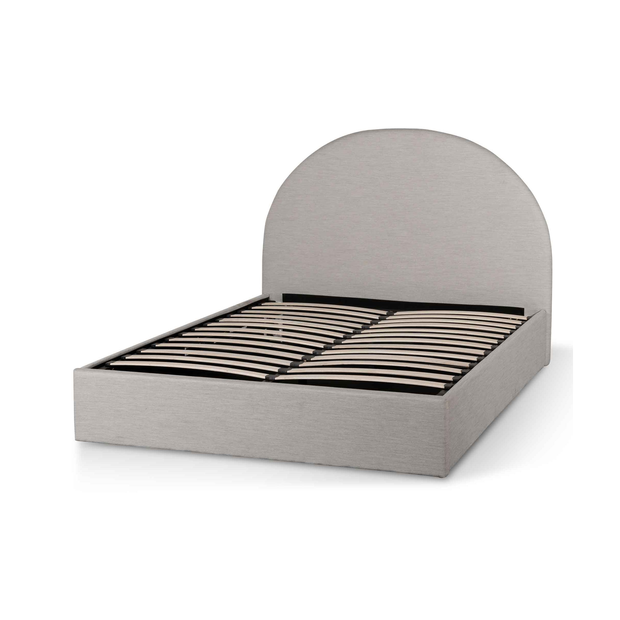 Pearl Grey Queen Bed with Storage
