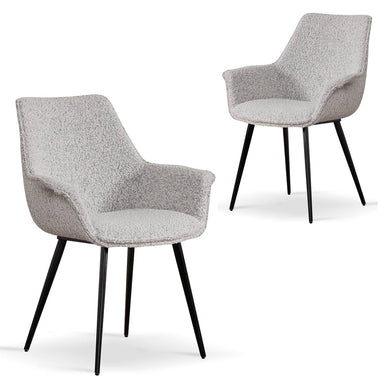 Pepper Boucle Dining Chair (Set of 2)