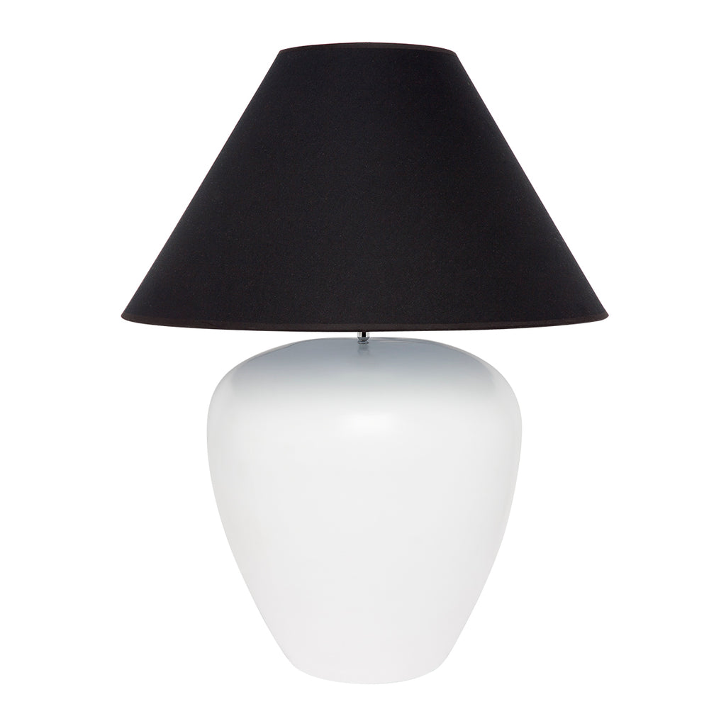 Picasso Table white Lamp - White w Black Shade