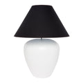 Picasso Table white Lamp - White w Black Shade