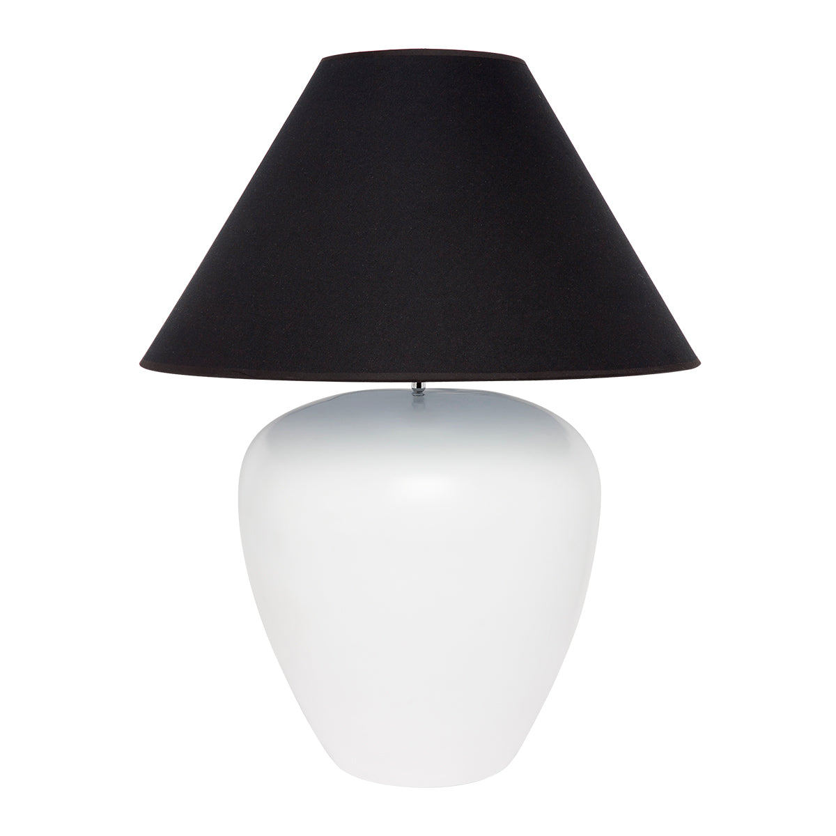 Picasso Table white Lamp - White w Black Shade