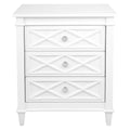 Plantation Bedside Table - Large White