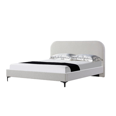  Queen Bed Frame - Cream White
