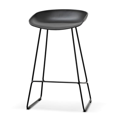 Quinn 65cm Bar Stool - Black Seat 