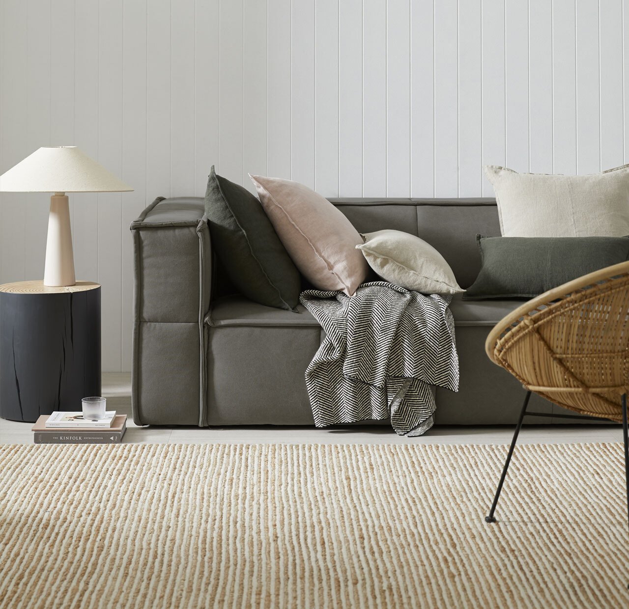 Weave Lisbon Floor Rug - Seasalt