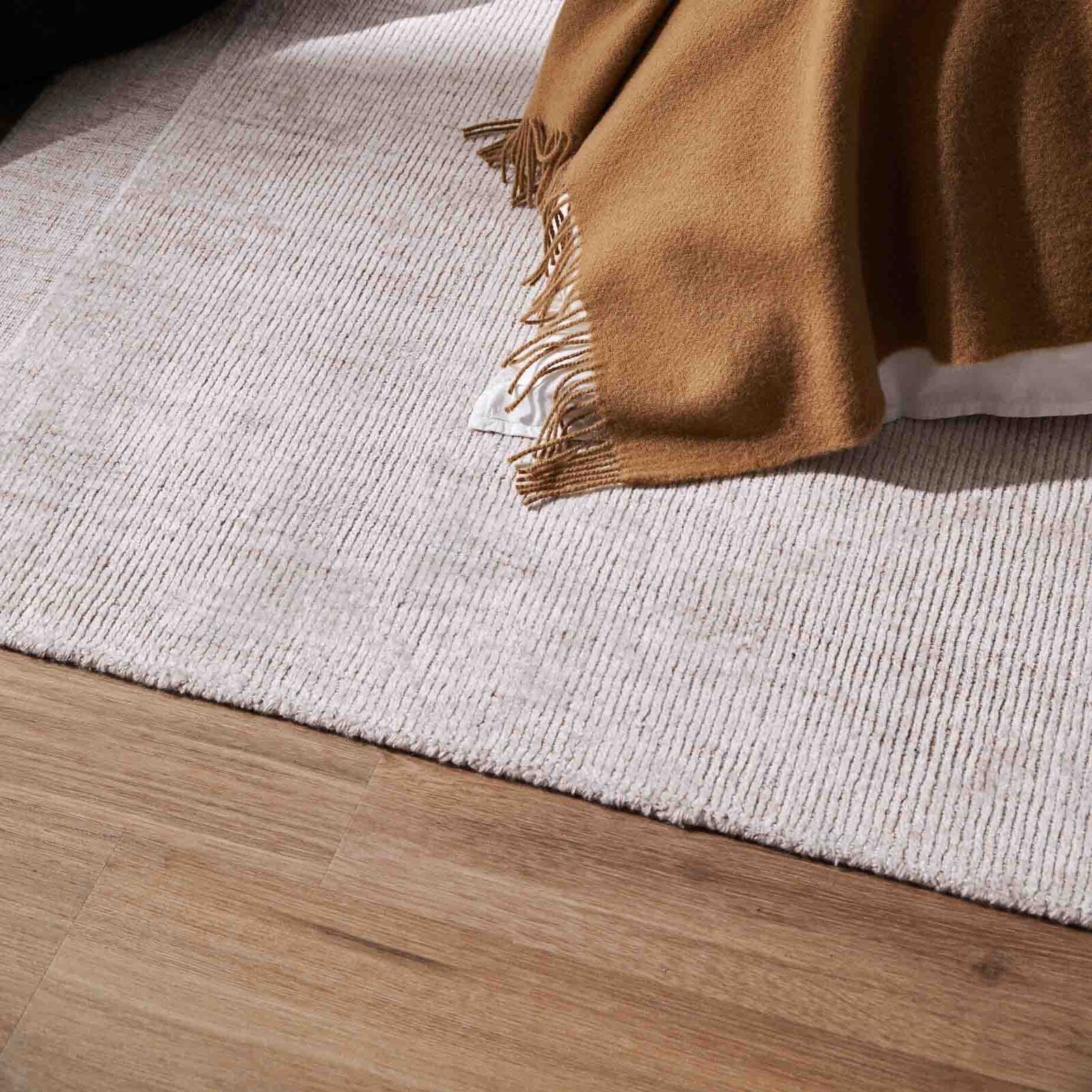 Weave Travertine Floor Rug - Buff