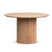 Romano 1.2m Round Wooden Dining Table - Natural