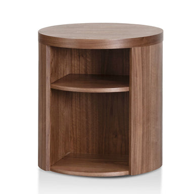 Round Wooden Bedside Table 