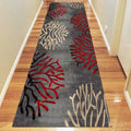 Saray Rugs Ruby Grey Hallway Runner ruby801502116gre