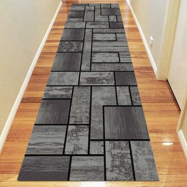 Saray Rugs Ruby Grey Hallway Runner ruby801502119gre