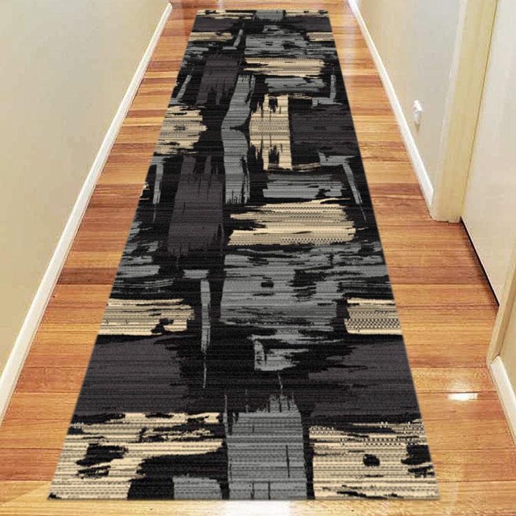 Saray Rugs Ruby  Black Hallway Runner RUBY801502120BLA