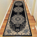 Saray Rugs Ruby  Black Hallway Runner  3104