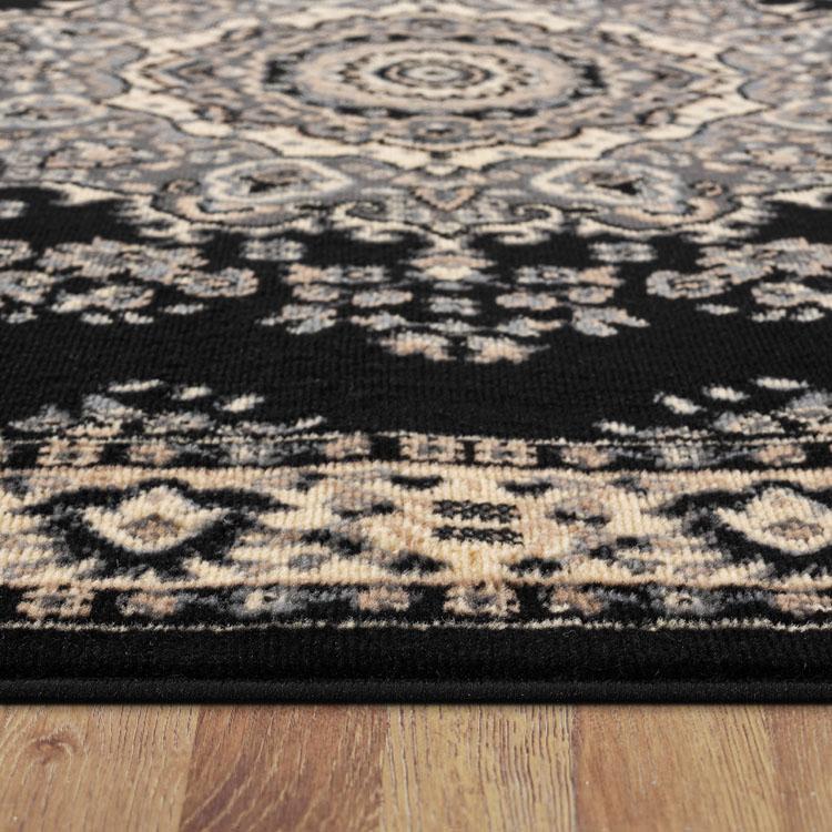 Saray Rugs Ruby  Black Hallway Runner RUBY801503104BLA