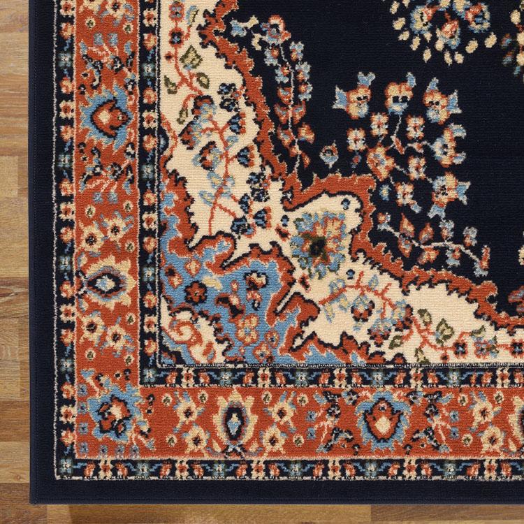 Saray Rugs Ruby  Navy Hallway Runner 3104