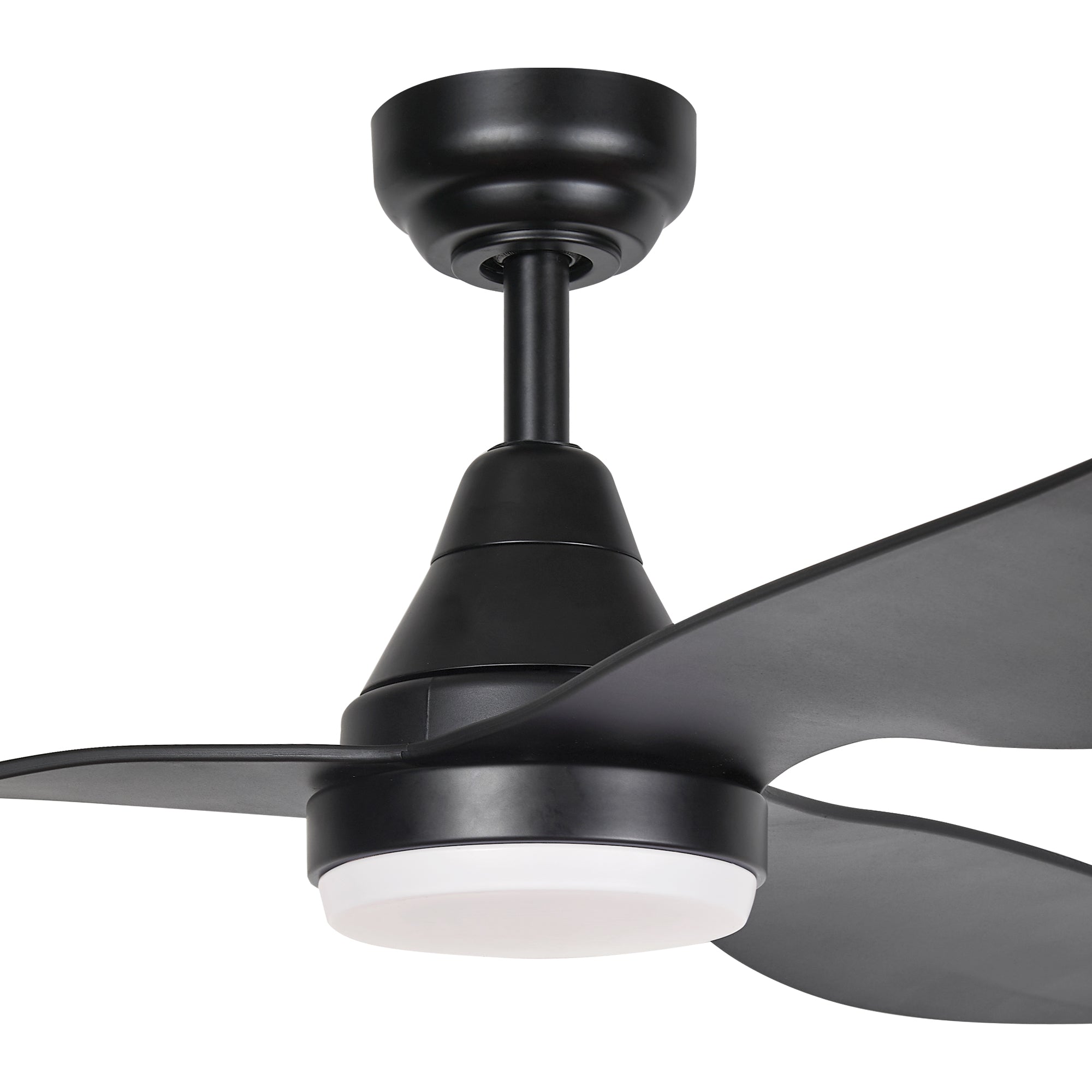 360Fans Simplicity 52″ (132cm) Black 3 Blade DC Ceiling Fan with 18W Dimmable LED Light & Remote Control