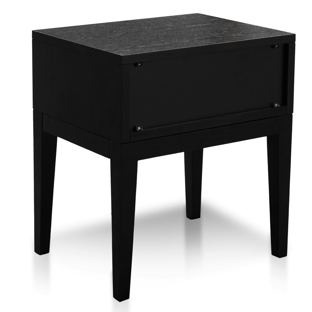Black Oak Bedside Table