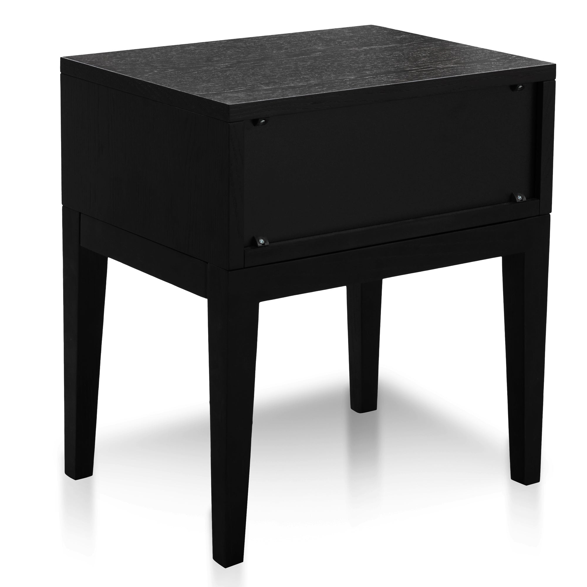 Black Oak Bedside Table