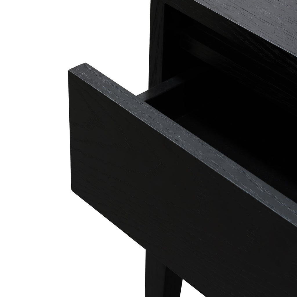 Black Oak Bedside Table