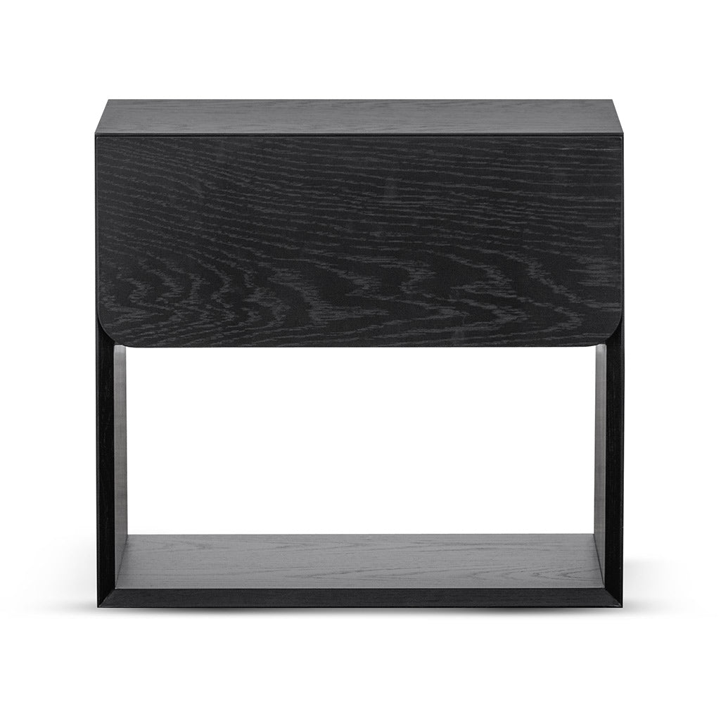 Lonny Black Oak Bedside Table