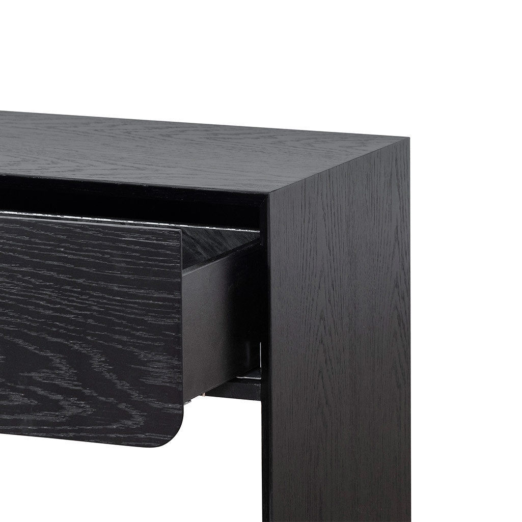 Lonny Black Oak Bedside Table