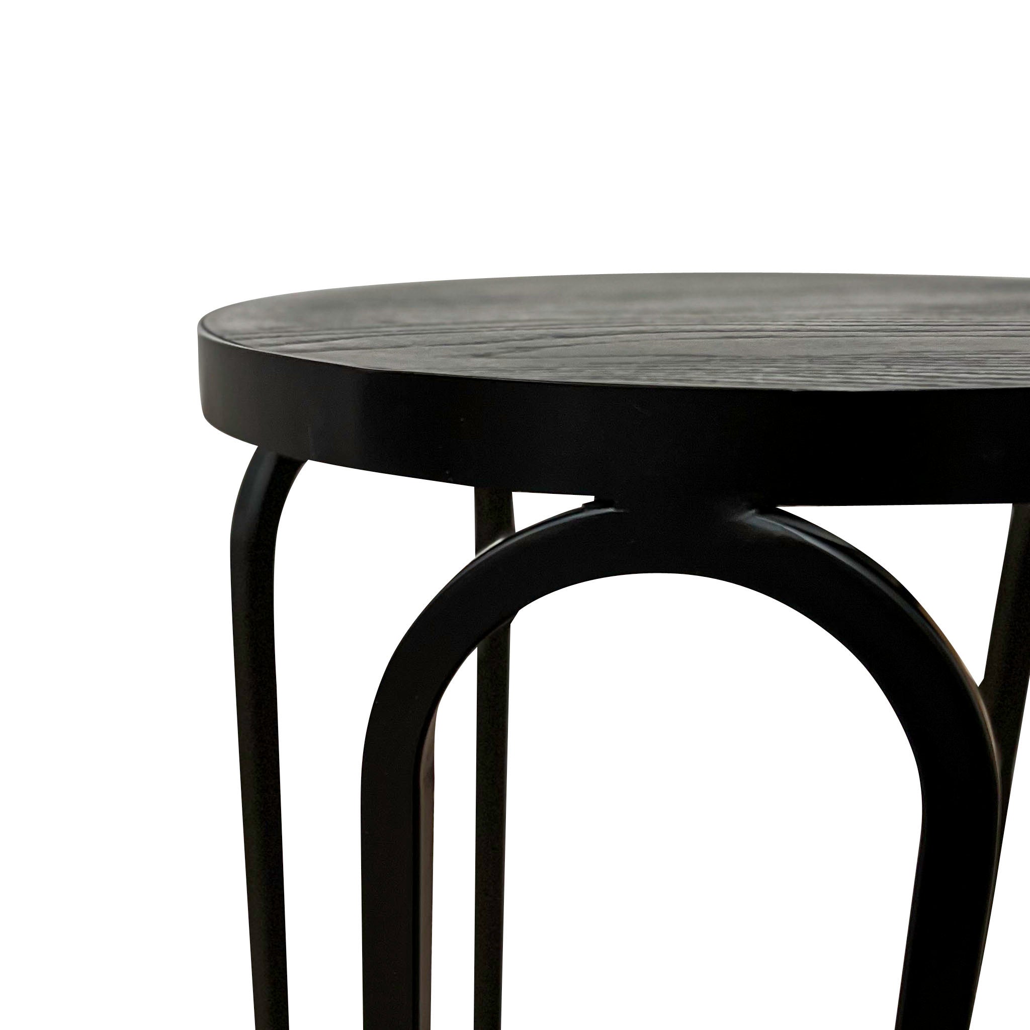 Black Oak Side Table