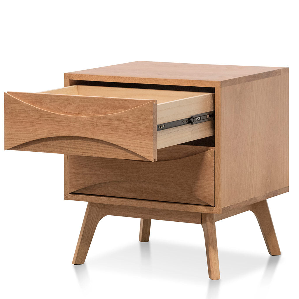 2 Drawer Bedside Table - Natural