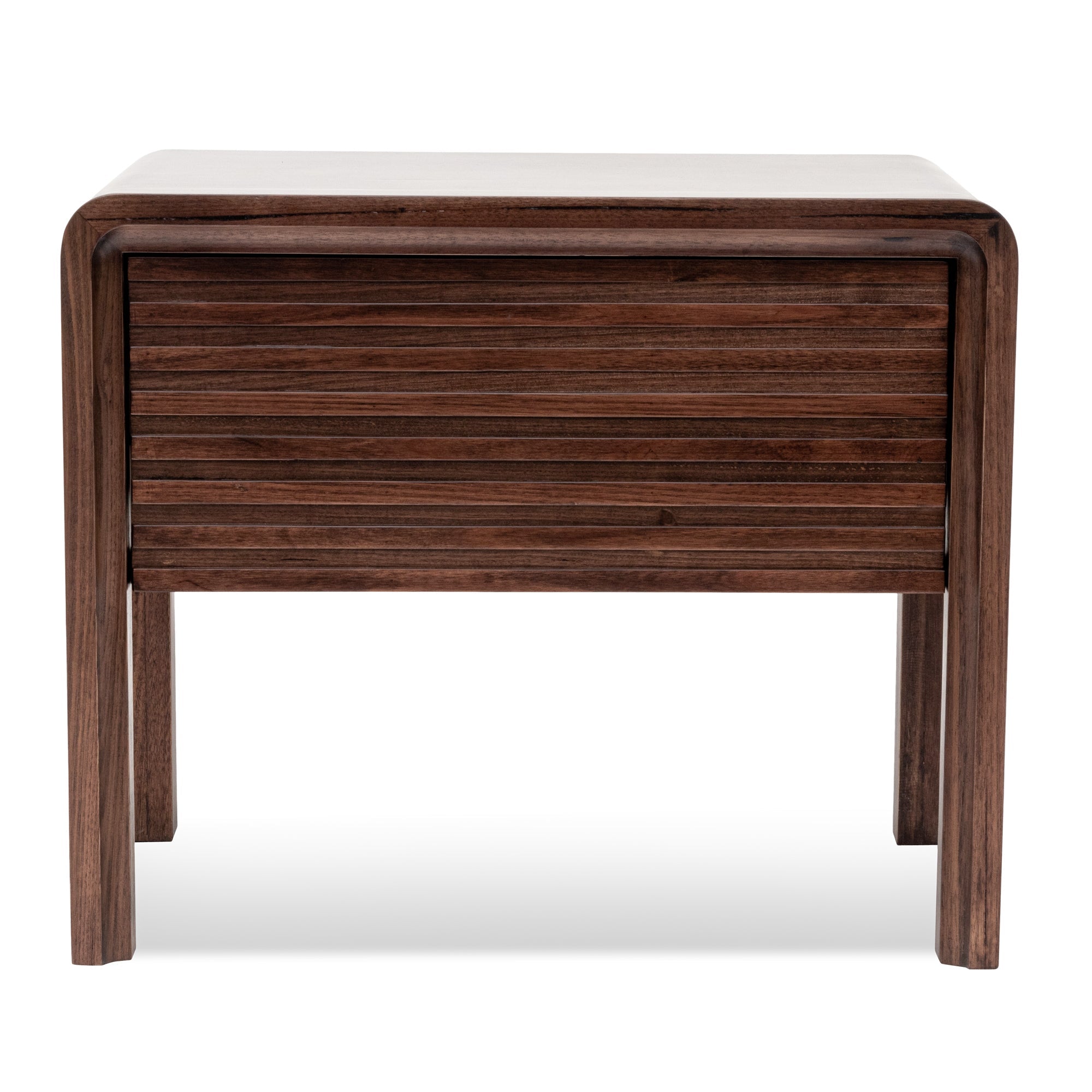 Walnut Single Drawer Bedside Table