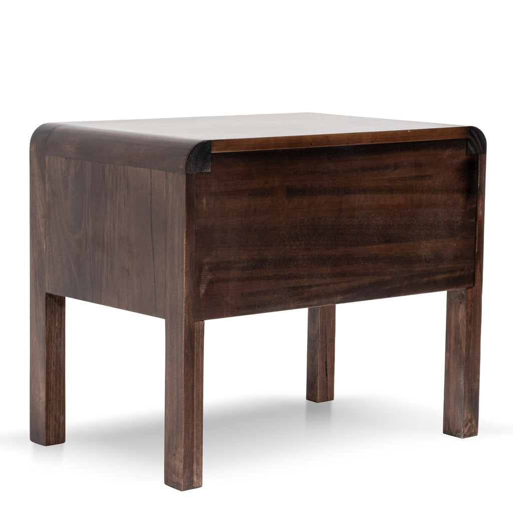 Walnut Single Drawer Bedside Table