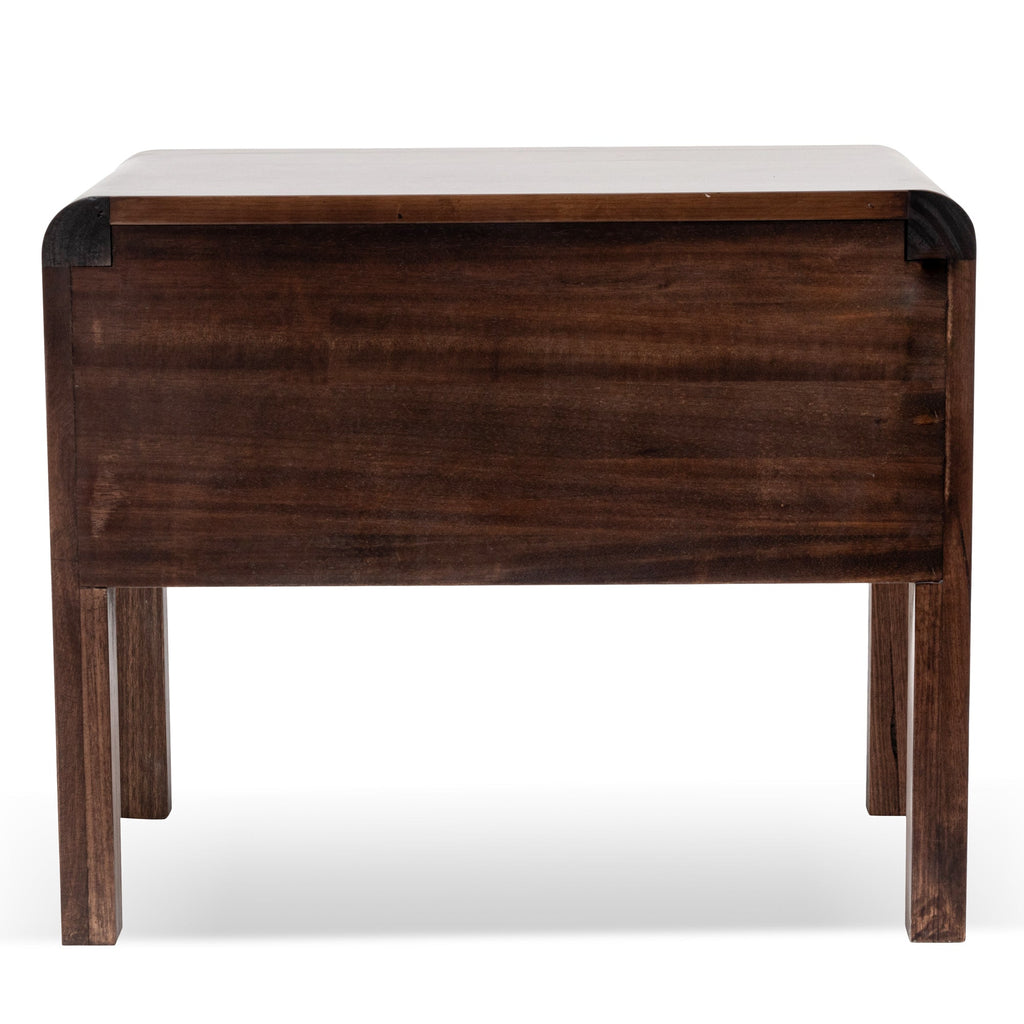 Walnut Single Drawer Bedside Table