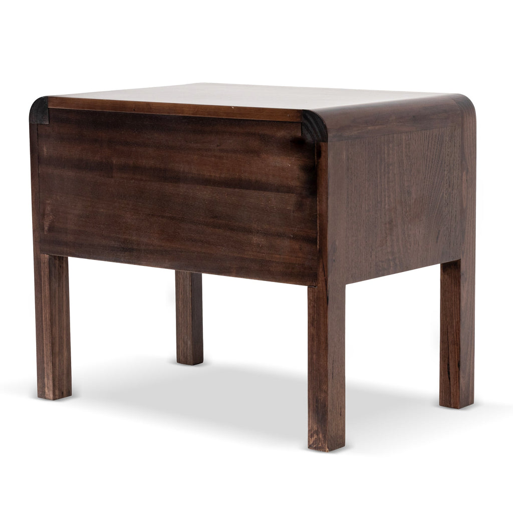 Walnut Single Drawer Bedside Table