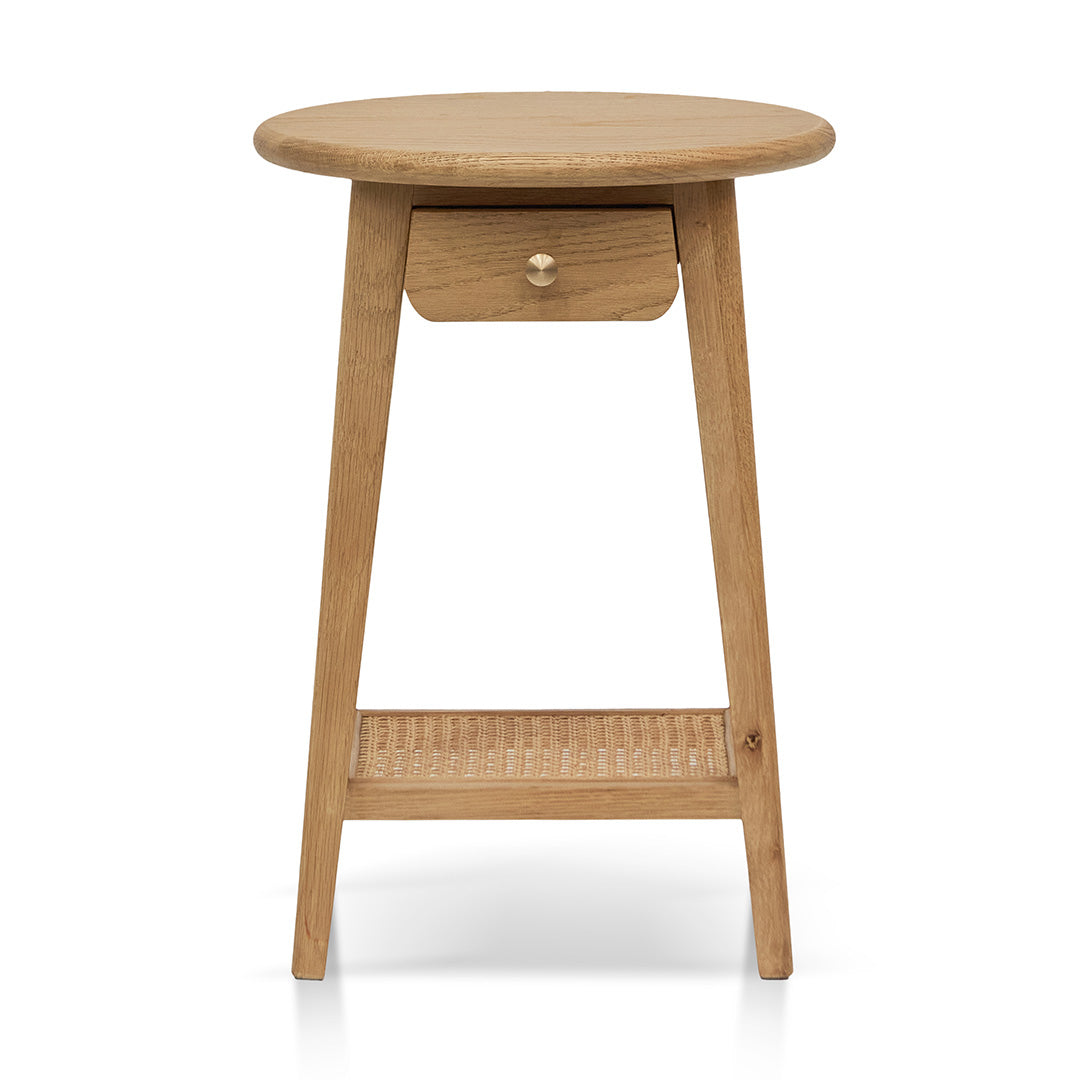 Staci Round Side Table - Natural