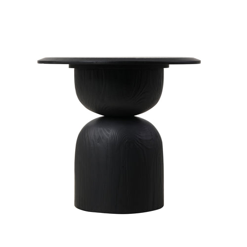 Abbott Round Side Table - Full Black